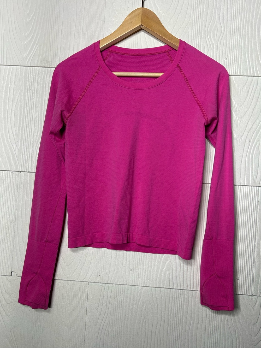 lululemon athletica Long Sleeve Crew Top - Fuchsia